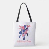 'Wild und Frei' Botanischer Stil Tasche (Rückseite)