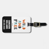 Wild und frei | Doodle Letters Gepäckanhänger (Vorderseite horizontal)