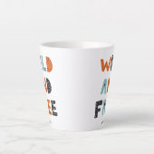 Wild und frei | Doodle Letters Milchtasse (Vorderseite)