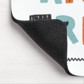 Wild und frei | Doodle Letters Mousepad (Ecke)