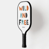 Wild und frei | Doodle Letters Pickleball Schläger (Links)