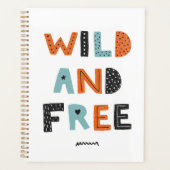 Wild und frei | Doodle Letters Planer (Vorderseite)