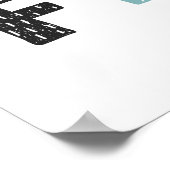 Wild und frei | Doodle Letters Poster (Ecke)