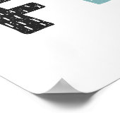 Wild und frei | Doodle Letters Poster (Ecke)