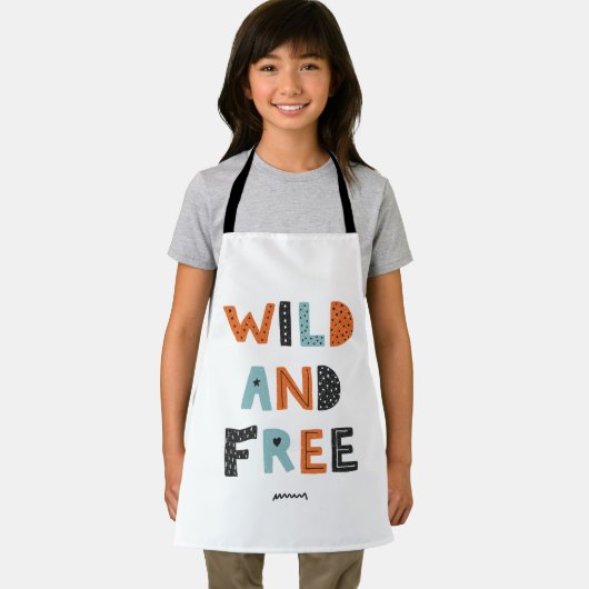 Wild und frei | Doodle Letters Schürze (Insitu)