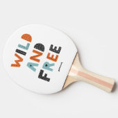 Wild und frei | Doodle Letters Tischtennis Schläger (Seitenansicht)
