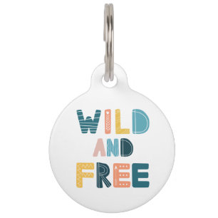 Wild und frei haustiermarke