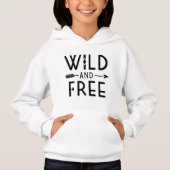 Wild und frei hoodie (Vorderseite)