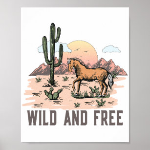 Wild und frei im Western Poster