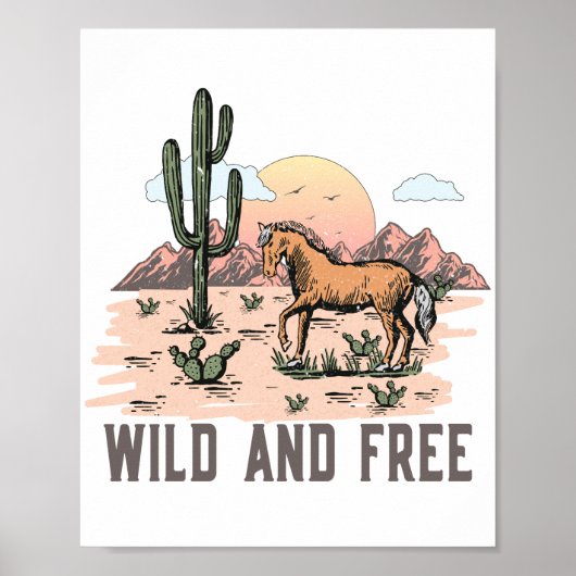 Wild und frei im Western Poster (Vorne)