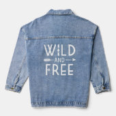 Wild und frei jeansjacke (Rückseite)