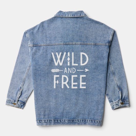 Wild und frei jeansjacke (Rückseite)