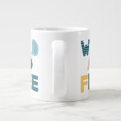 Wild und frei Jumbo-Tasse (Rückseite)
