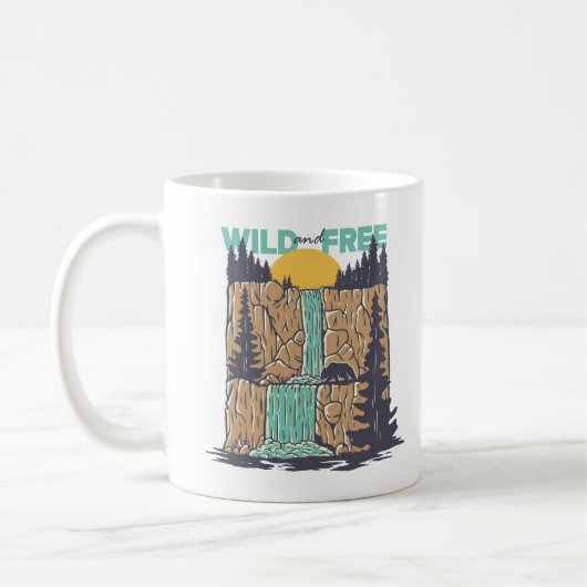 Wild und frei kaffeetasse (Links)