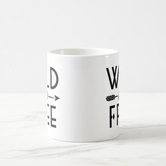 Wild und frei kaffeetasse (Mittel)