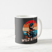 Wild und frei kaffeetasse (VorderseiteRechts)