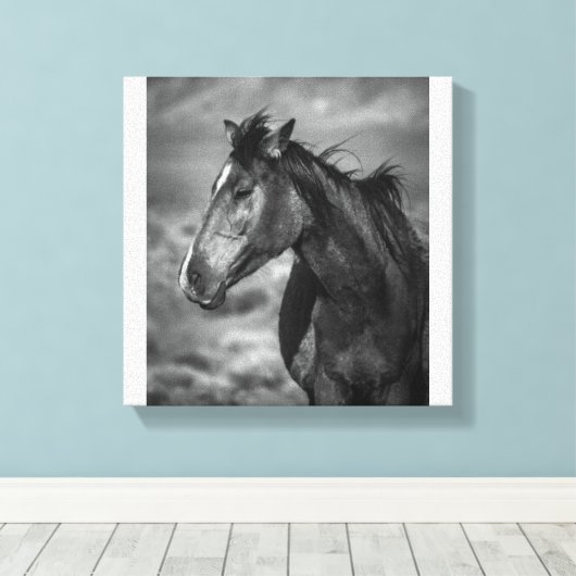 Wild und frei leinwanddruck (Insitu (Holzboden))