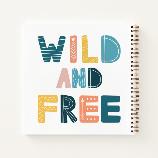 Wild und frei notizblock (Rückseite)