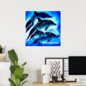 Wild und frei poster (Heimbüro)