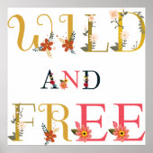 Wild und frei poster (Vorne)