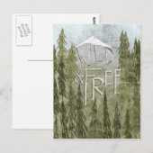 Wild und frei postkarte (Vorne/Hinten)