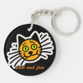 Wild und frei schlüsselanhänger (Rückseite)