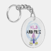 Wild und frei schlüsselanhänger (Vorderseite links)