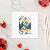 Wild und frei sein - Naturerlebnis Serviette (Beispiel)
