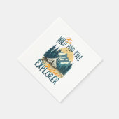 Wild und frei sein - Naturerlebnis Serviette (Ecke)
