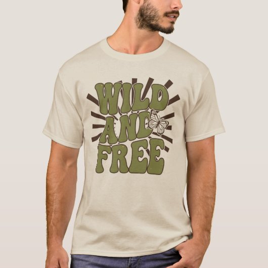 Wild und Frei T-Shirt (Vorderseite)