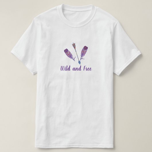 Wild und frei T-Shirt (Design vorne)