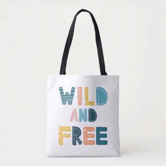 Wild und frei tasche (Vorderseite)