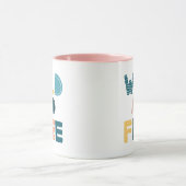 Wild und frei tasse (Zentrum)