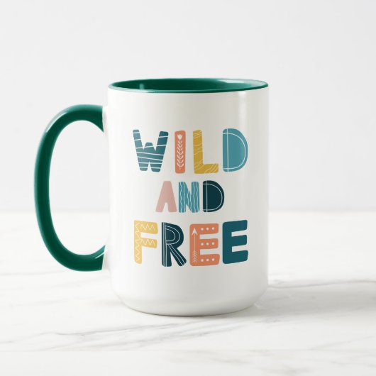 Wild und frei tasse (Links)