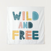 Wild und frei wandteppich (Vorderseite)