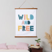 Wild und frei wandteppich mit holzrahmen (Schlafzimmer)