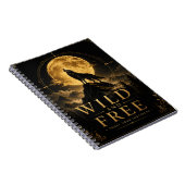Wild und Frei | Wolf-Geist Notizbuch  Notizblock (Rechte Seite)