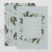 Wild und grün einladung (Vorne/Hinten)