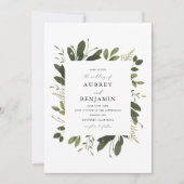 Wild und grün einladung (Vorderseite)