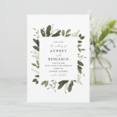 Wild und grün einladung (Stehend Vorderseite)