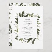 Wild und grün einladung (Vorne/Hinten)