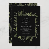 Wild und grün einladung (Vorne/Hinten)