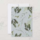 Wild und grün RSVP karte (Rückseite)