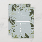 Wild und grün RSVP karte (Vorne/Hinten)