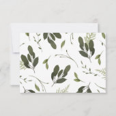 Wild und grün RSVP karte (Rückseite)