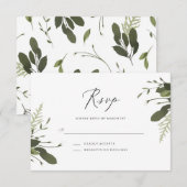 Wild und grün RSVP karte (Vorne/Hinten)