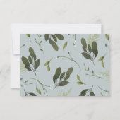 Wild und grün RSVP karte (Rückseite)