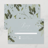 Wild und grün RSVP karte (Vorne/Hinten)