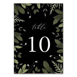 Wild und grün tischnummer