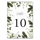 Wild und grün tischnummer (Vorderseite)